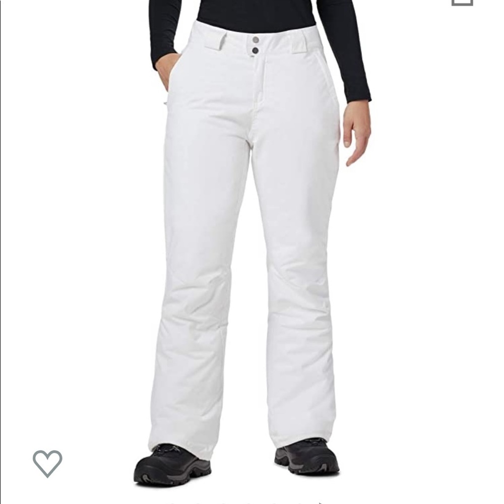Columbia women’s snow pants - white